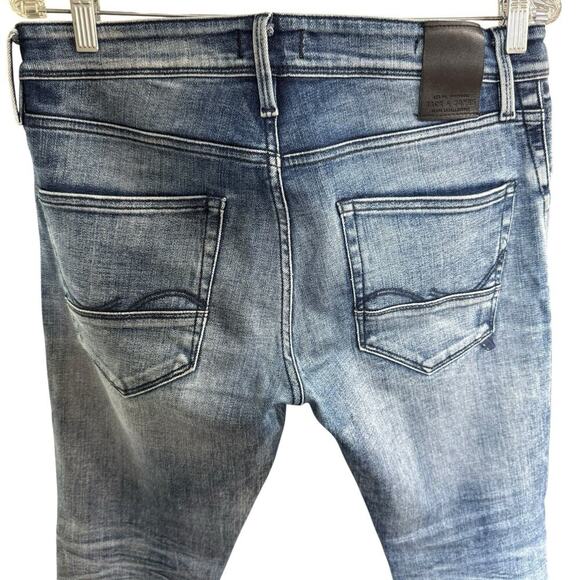 Jack & Jones Glenn Fox Comfort Men 32x32 Blue Slim Fit Stretch Jeans - Picture 6 of 13